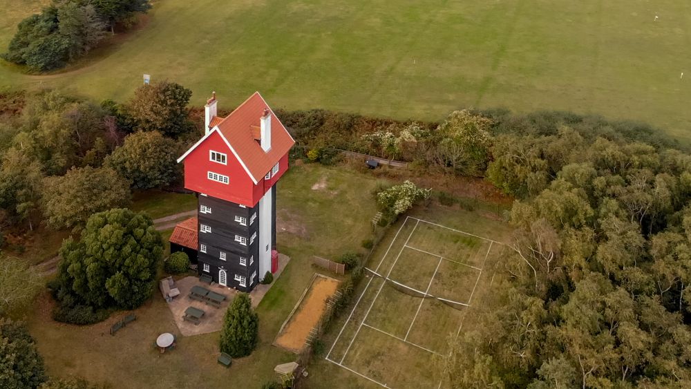 Aerial photography - House in the Clouds, Thorpeness, Suffolk